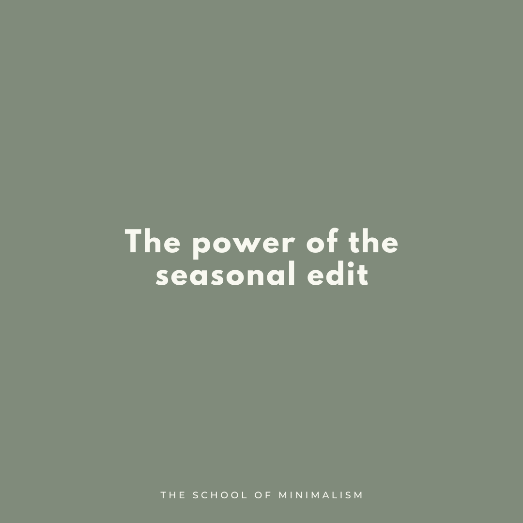 The power of the seasonal edit