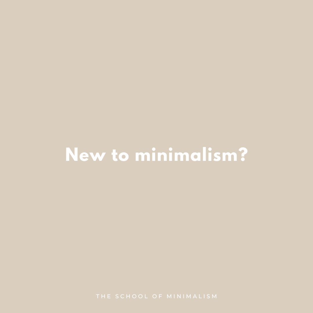 New to minimalism? Start here