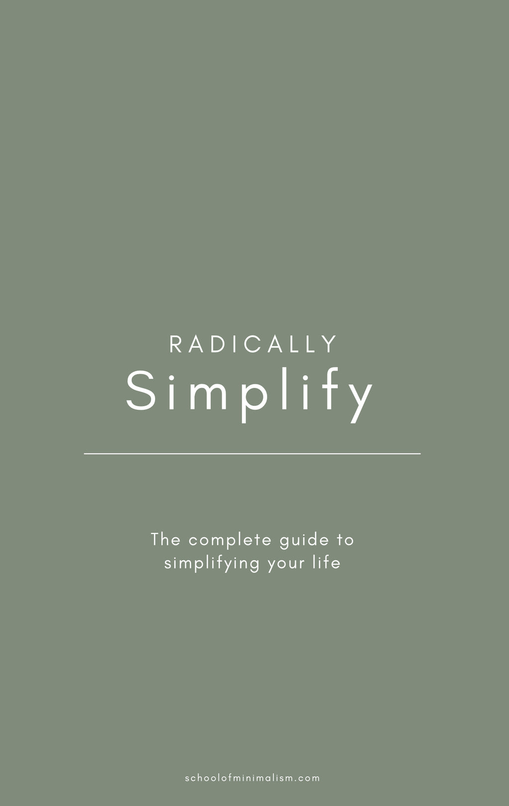 Radically simplify